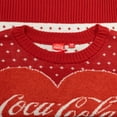 thumbnail image 3 of Coca Cola Heart Polar Bear Drinking Ugly Christmas Sweater, Women's, 3 of 5
