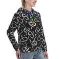 thumbnail image 2 of Yiaed Snake Print Womens Casual Hoodies Crew Neck Long Sleeve Sweatshirts With Pocket Pullover Tops Women's Hooded Sweatshirt-Medium, 2 of 5