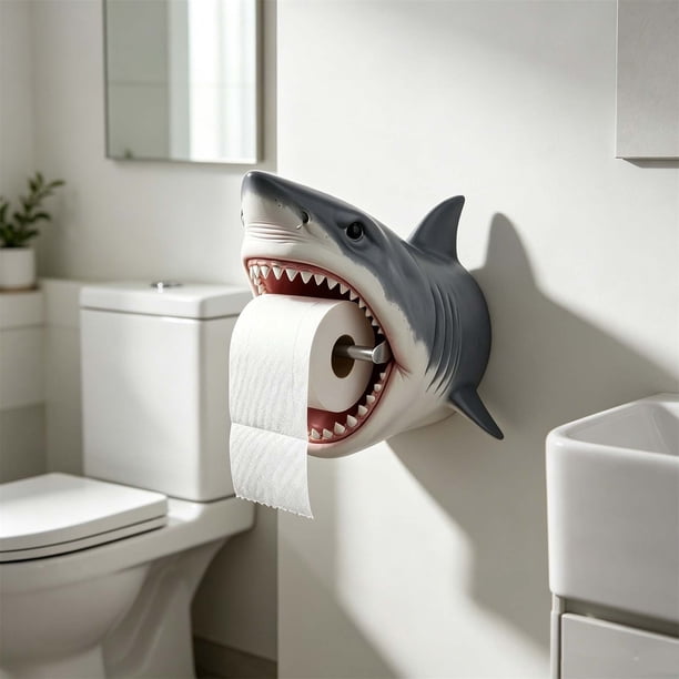 Soporte para Papel Higiénico con Forma de Tortuga Marina: Organizador Multifuncional para Toallas y Rollos de Papel Higiénico con Diseño de Escultura de Resina para Decoración Náutica, Montaje En Par