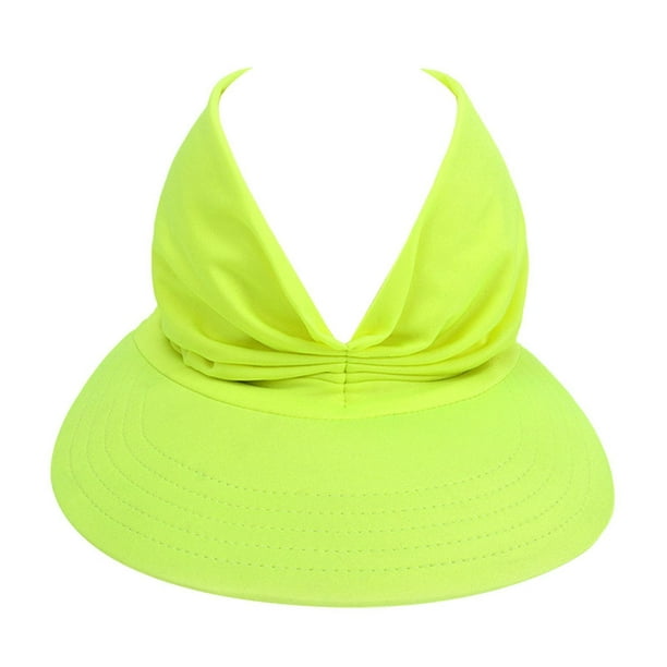 Mujeres elásticas visera de verano hueco protección solar Zulema Sombrero de visera de verano