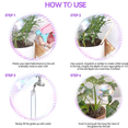 thumbnail image 3 of Globos de riego de arcoíris para plantas, 6 unidades, para plantas de interior, bulbos de agua para plantas para vacaciones, viajes, estacas de riego automático, 3 of 7