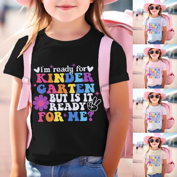 LILIYA First Day Of School Shirt Toddler Boy In My Preschool Era Kindergarten Classic Short Sleeve Tshirts T-Shirt Party Gift Summer Clothes