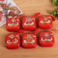 thumbnail image 4 of Creative Christmas Coin Purse Tinplate Square Zipper Bag Coin Key Headset Data Cable Organizer Storage Box, 4 of 4