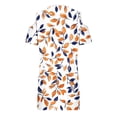 thumbnail image 5 of Cold Shoulder Dresses for Women Boho Floral Print Mini Dress Elegant Classy Business Sundress Casual Work Fashion Trendy Outfits V Neck Short Dresses 2026 Summer Beach Vacation Outfits, 5 of 5