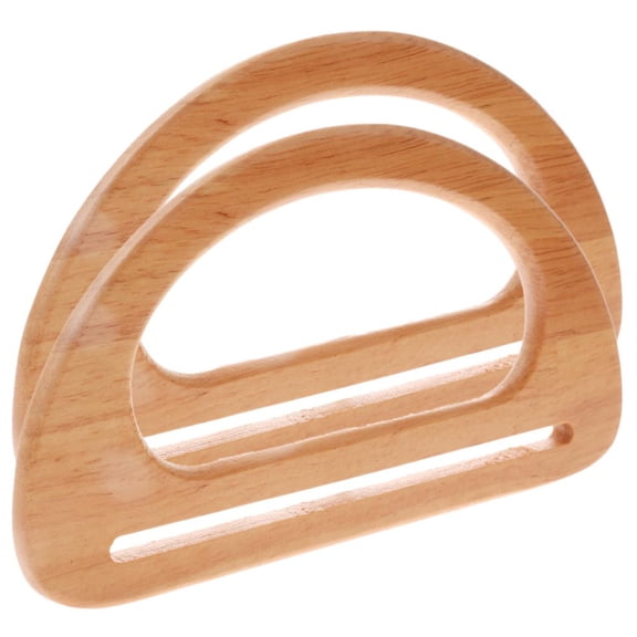 2x Wooden Bag Handle DIY Purse Handbag Making Supplies