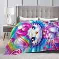 thumbnail image 5 of Hello Kitty Blanket, Super Soft Throw Blanket, Cozy Flannel Blankets For Boys Girls, Warm Blankets For Couch Sofa Bed, 60"X50", 5 of 9