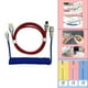 thumbnail image 4 of USB a Cable, Cable de resorte en , Cable de carga rápida para juegos, doble funda con enchufe de aviación DIY, para mecánico rojo azul Yotijar Cable espiral en espiral, 4 of 7