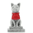 thumbnail image 3 of 2 Pcs Statue Miniature de Renard Japonais Décoration de Jardin Paysage Inari, 3 of 8