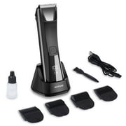 NEXPURE Body Hair Trimmer for Men, Electric Bikini Trimmer & Groin Trimmer for Women and Men, Wet/Dry Shaver Groomer with LED Light, Ceramic Blade Heads, USB Recharge Dock, IPX5 Waterproof