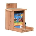 thumbnail image 3 of Pennington Dual Squirrel Feeder, 1.5 Pound Seed Capacity and 1 Cob Holder, Cedar, 9.75"x9"x7", 3 of 16