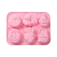 thumbnail image 2 of Wooowa Easter Silicone Baking Molds, Bunny Egg Carrot Cake Knocking Molds, Flexible Decorative Dessert Molds, Non Stick Kitchen Baking Tools, Easter Holiday Baking And Party Dessert Decoration, 2 of 6