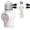 1, variant on Light Socket Adapter, Convert E26 Light Socket to 3-Prong Outlet Adapter and Light Bulb Socket, 1 Pack(White)