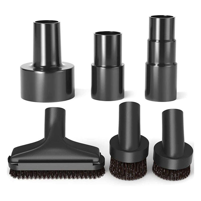 6 Pieces Universal Vacuum Hose Adapter Kit,with Brush Soft Bristles