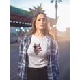 thumbnail image 4 of 4th of July Meowica Americat Patriot Women's Juniors Soft T Shirt, 4 of 5