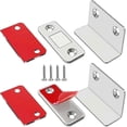 thumbnail image 1 of Cabinet Door Magnet Set of 2 Ultra Thin Magnetic Latch Strong Cabinet Magnet for Drawer Door Closer, Cabinet, Furniture, Silver, 1 of 3