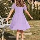 thumbnail image 4 of Vestido Largo Casual Vestido Casual de Polka de Moda para Niños con Falda de la Princesa de Manga Corta de Malla Y Falda de Gasa de Malla Vestido de la Princesa Del Bebé, 4 of 6