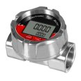 thumbnail image 3 of Shengyu Fuel Flow Meter 1 inch NPT Oil Multipurpose Black Thread Flowmeter Waterproof Fuel Silver 93x32x68mm, 3 of 6