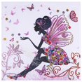 thumbnail image 2 of Cuadros Decorativos 5D DIY especial en forma de diamante pintura mariposa hada punto de cruz bordado decoración de la pared del hogar Tmvgtek embutido en tela, 2 of 5