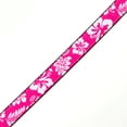 thumbnail image 2 of Country Brook Design - Pink Hawaiian on Black Nylon Webbing (1 Inch, 5 Yards), 2 of 4
