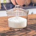 thumbnail image 5 of Shatterproof Acrylic Sugar Bowl with Lid and Spoon, Airtight Transparent Seasoning Jar, Refillable Condiment Container for Dining Table Restaurant Spice Storage, 5 of 7