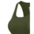 thumbnail image 4 of J. METHOD Women's Tank Top Sleeveless Racerback Basic Stretch Comfy Slim Fitted Ribbed Knit Tops Workout Yoga T Shirt NEWT386 Army Green 3X, 4 of 6