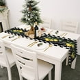 thumbnail image 3 of Petit Drapeau de Table Frais Printemps et Été Imprimé Fleur Lin Nappe 4, 3 of 6