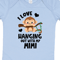 thumbnail image 4 of Inktastic Monkey I Love Hanging out with My Mimi Boys or Girls Baby Bodysuit, 4 of 5