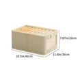 thumbnail image 3 of Lisbinx Foldable Clothing Storage Box Wardrobe Classification Container Household Clothing Bedroom Socks Pants Drawer Organizers Deals, 3 of 8