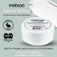 thumbnail image 3 of Maquillaje Crema Profesional de Pintura Facial Blanca de Payaso Mehron, 3 of 3