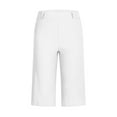 thumbnail image 4 of Inleife Fashion Women's Summer Shorts Casual Twill Solid Color Shorts Half Short Pants with Pocket, 4 of 5