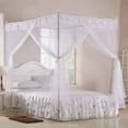thumbnail image 2 of Lace Design Bed Canopy, Purple  Net, Girls Lady For Bedroom Women, 2 of 8