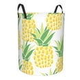 thumbnail image 3 of YFYANG Waterproof Laundry Hamper, Yellow Graffiti Pineapple Laundry Basket Oxford Fabric with Handle Foldable, S, 3 of 8
