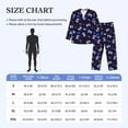 thumbnail image 4 of Honeii Game Pads Pattern Mens Pajamas Set,2pcs Men's Lounge Long Sleeve Sleep Shirt and Pajama Bottoms Sleepwear Set,Mens Pjs Sets-Large, 4 of 7