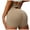 Coffee, variant on Yoga Shorts For Women Back Waist Strap High Waist Solid Color Comfort Fashion Shorts Blue Size M