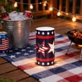 thumbnail image 4 of YYV Independence Day Flameless Electronic Candle Decorative Lamp Remote Timer Battery Operated Single Pillar Light For Tabletop Mantel Photo Props And Holiday Atmosphere, 4 of 6