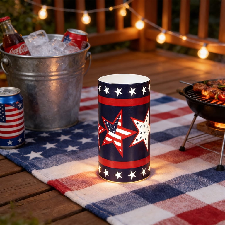 クリスマスセール一点限定　陳情令　肖戦　応援ツール　戦字LEDライト　一点のみ 4th of July Flameless Candle Patriotic Projector Light USA 250th