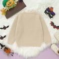 thumbnail image 5 of WEIYLL Girls Fall Tops Festival Sweater Knit Embroidered Pumpkin Letter Outfit Pink Shirts And Tops 3-4Years, 5 of 5