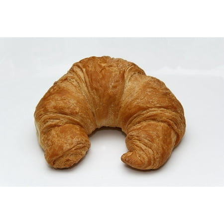 LAMINATED POSTER Closeup White Buttered Croissant Butter French Poster Print 11 x