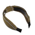 thumbnail image 6 of Unique Bargains 1 Pcs Women Knotted Headbands Fashion Wide Knot Rhinestone Head Bands Hair Accessories Khaki, 6 of 7