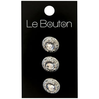 Le Bouton Silver 1 1/2 Metal D-Rings, 4 Pieces