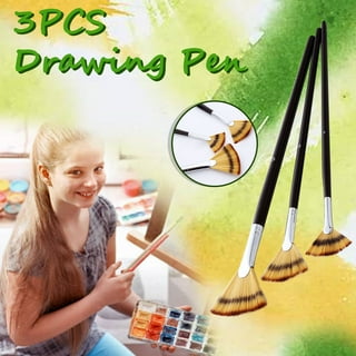 ZPAQI Pro Oil Paint Brushes Set Fan Shaped Paint Brush for Acrylic  Watercolor Drawing 