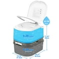 Dextrus 6.34 Gallon Portable Toilet, Indoor Outdoor Camping Porta Potty