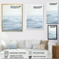 thumbnail image 4 of Designart "White Grey Line Art peaceful Seascapes II" Abstract Wall Art Print, 4 of 5
