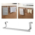 thumbnail image 5 of Stainless Steel Door Hanging Towel Rack Bathroom Kitchen, 5 of 10