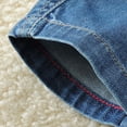 thumbnail image 6 of Boys Jeans Size 6 Boys Jeans Kids Elastic Waist Straight Leg Denim Pants with Drawstring 4-14 Years, 6 of 8