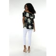 thumbnail image 2 of Women's Hawaiian Off-Shoulder Ruffle Muumuu Top in Wispy Cereus Black XL, 2 of 5
