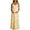 Yellow, variant on Gyujnb Thin Spaghetti V Neck Strap Maxi Dress All Over Ditsy Floral Print Lace Up Back Tie Fitted Bodycon Cut Elegant Gown for Maternity Photoshoot,L