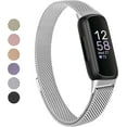 thumbnail image 1 of HCTian pour Fitbit Inspire 3 Bracelets Femmes Hommes, Bracelet en Maille Métallique en Acier Inoxydable Réglable Bracelet Magnétique de Remplacement Compatible avec Fitbit Inspire 3 Tracker D\'entraînement Physique, 1 of 6