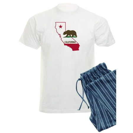 

CafePress - CALI STATE W BEAR Pajamas - Men s Light Pajamas
