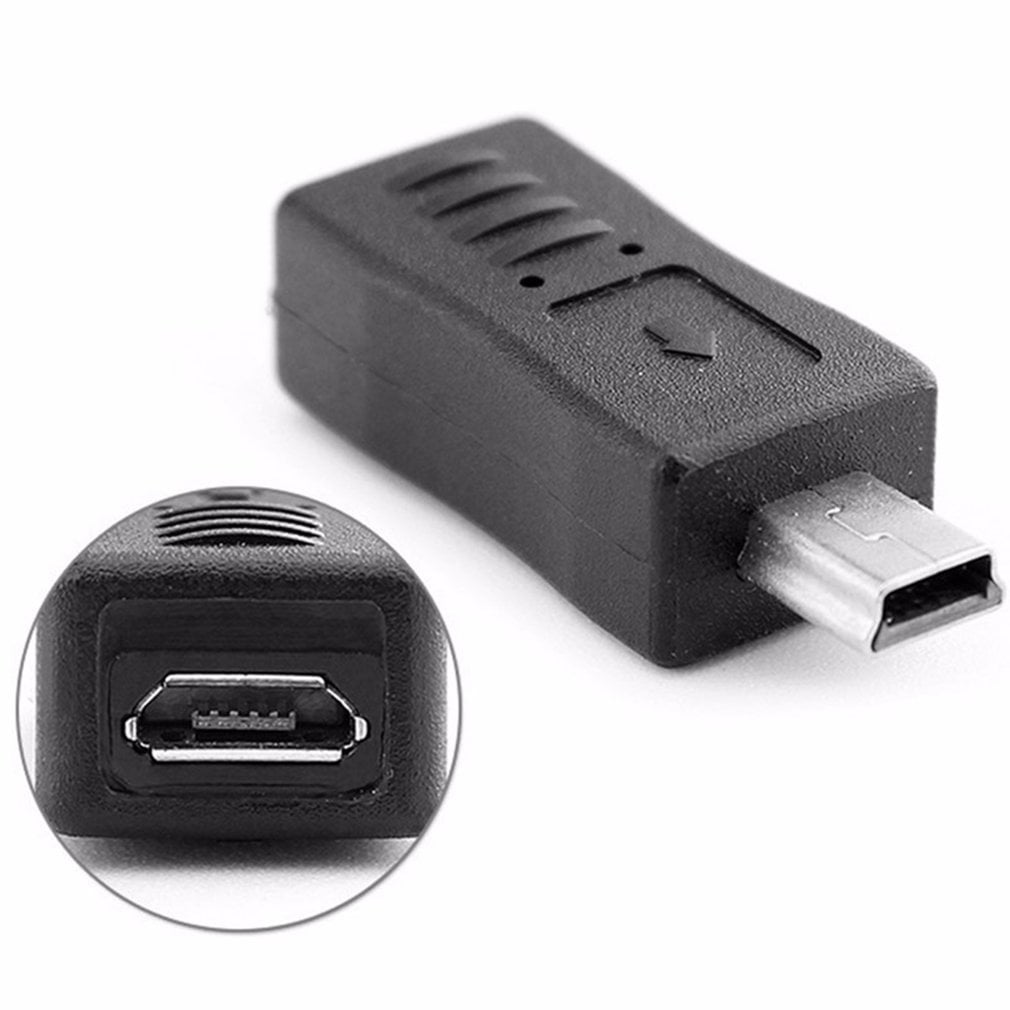 2xConnecteur Adaptateur Mini Masculino USB Vers Micro USB Femelle Tipo B Chargeur 